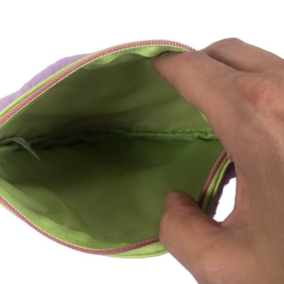 Ipsy Purple Faux Fur Zippered Bag w/ Charm Cosmetics Makeup Pouch Coin Boujee - Picture 4 of 4